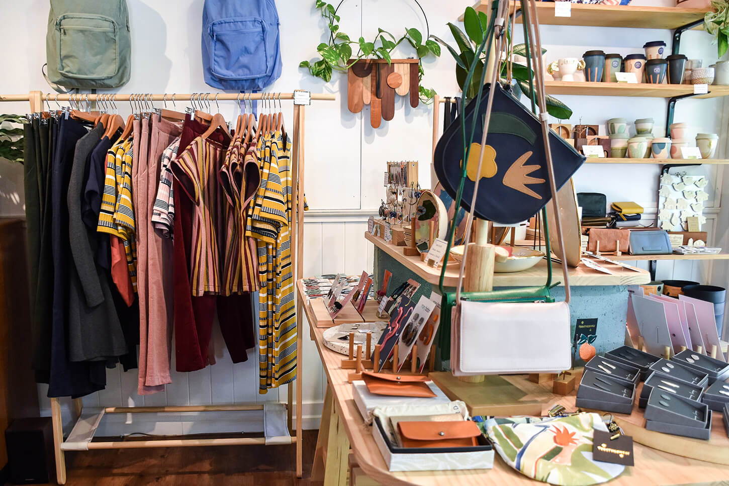 Demo photo of a clothing store interior